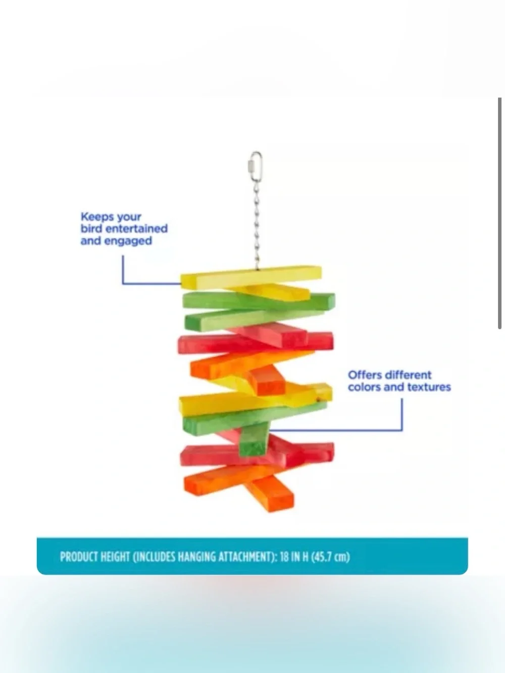 All Living Things® Spinning Fan Bird Bird Toy